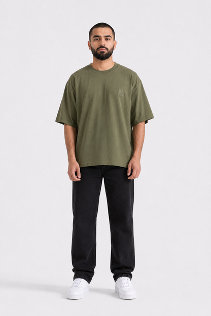 Basic Crew Neck Mid Season Oversized T-Shirt