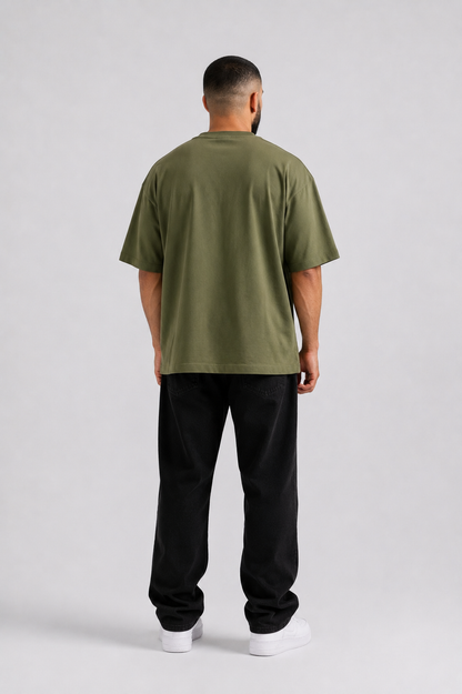 Basic Crew Neck Mid Season Oversized T-Shirt